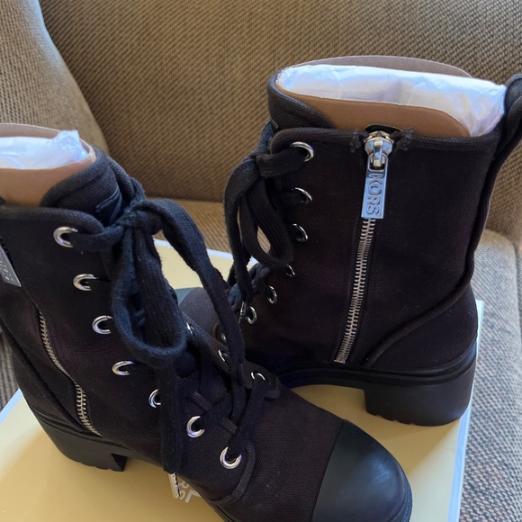 Michael Kors Corey Canvas Combat Boot - Picture 3 of 5